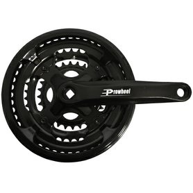 Kliky PROWHEEL Fe 48/38/28 170mm černý kryt